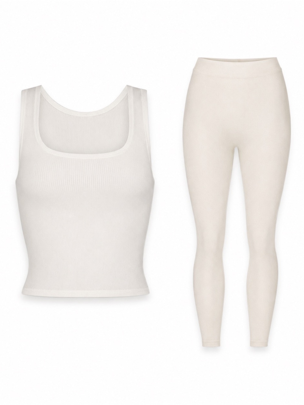 SKIMS SOFT LOUNGE TANK + LEGGING BUNDLE MARBLE SMALL